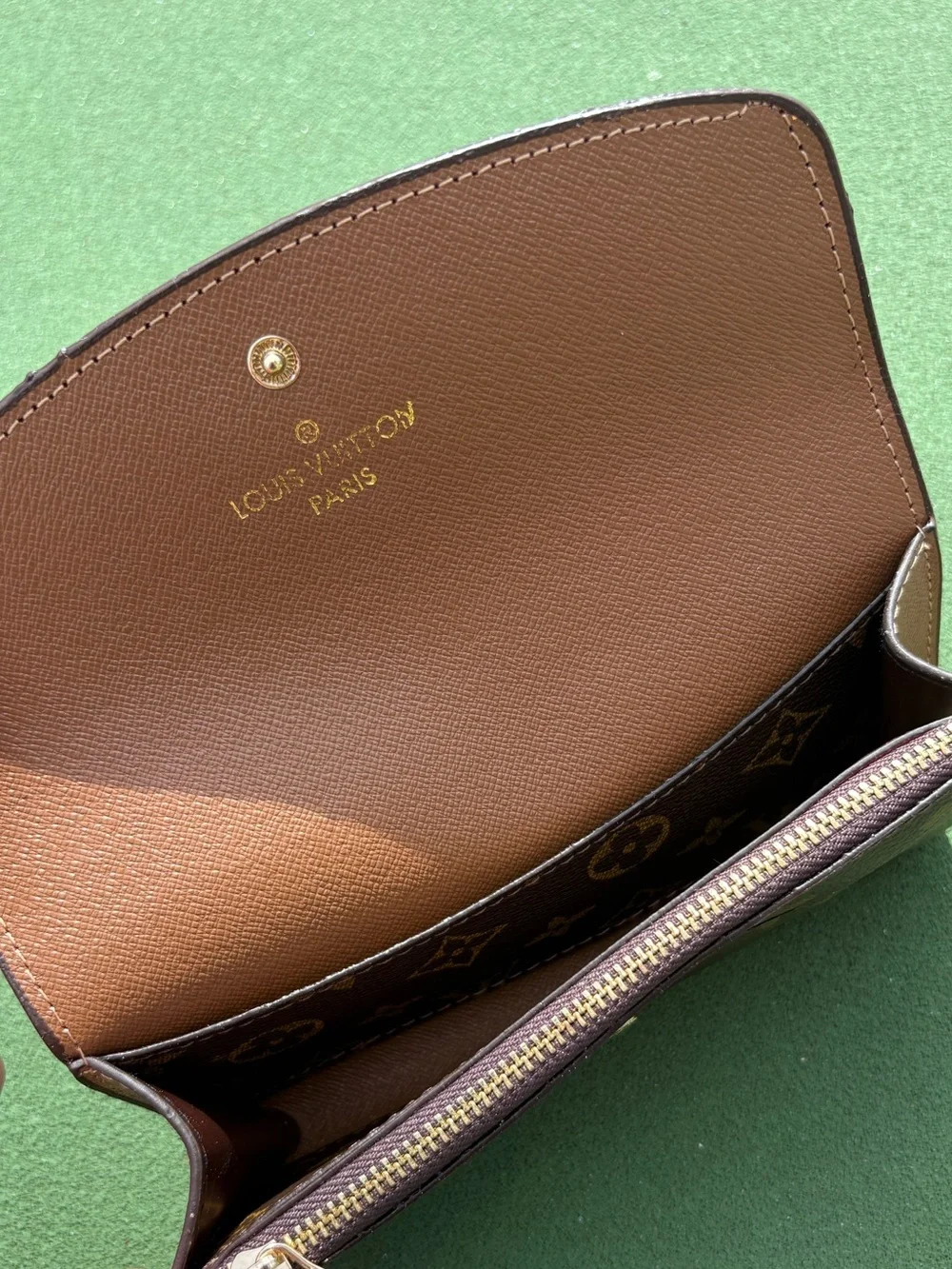 Louis Vuitton Brown Monogram Canvas Floral Painted Continental Wallet